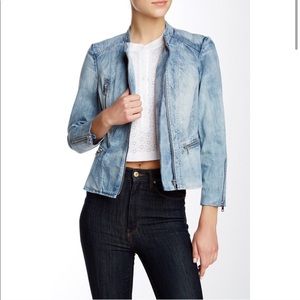 Rebecca Taylor Peplum denim jacket
